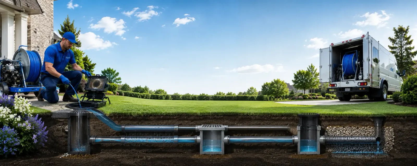 Outdoor drain cleaning information for Burkeville, VA